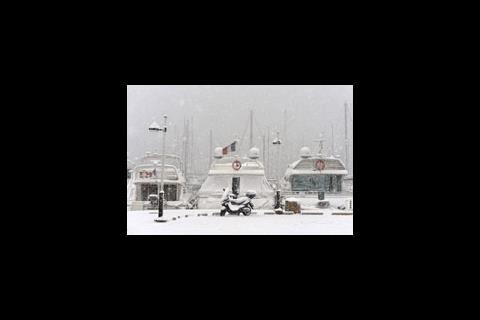 Snow in Cannes